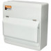 Three-phase 8 way IP40 Metal enclosure with 4 pole SPD + 4 pole MCB 